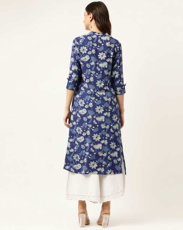 Floral Flared Kurti - Image 2