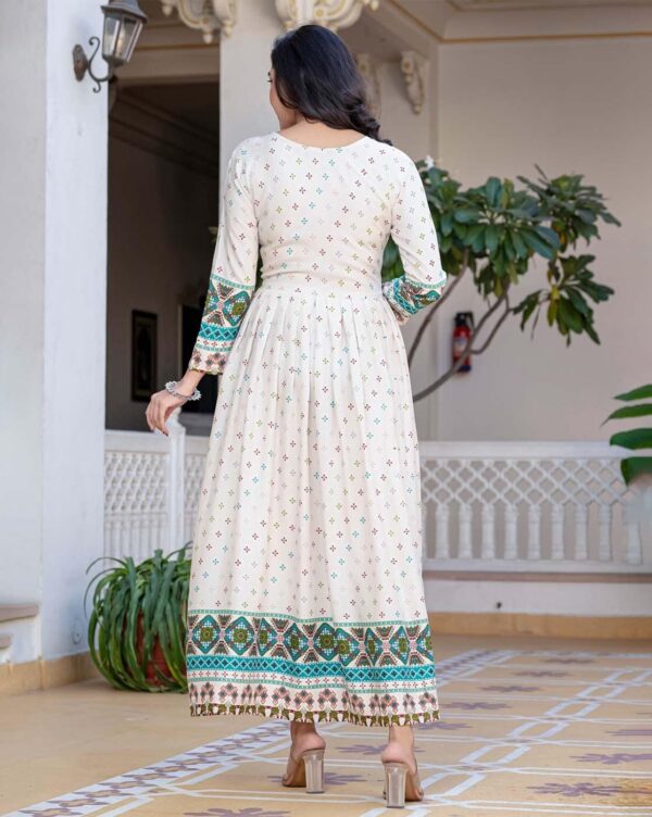 Women Printed Anarkali Kurta - Image 2